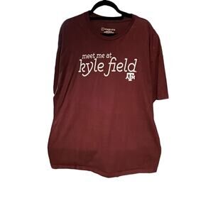 Image One Men's Texas A&M Short Sleeve Maroon Shirt "Meet me in Kyle Field"-2XL